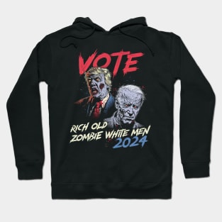 VOTE Zombie Trump & Biden 2024 Hoodie